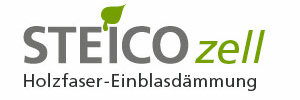 Logo Steico zell, Holzfaser-Einblasdämmung